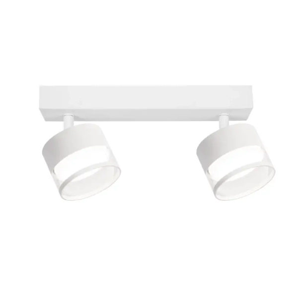 Sufitowa lampa podwójna Kendal LP-6331/2WS TR/WH z regulacją biała