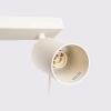 Podwójna lampa sufitowa RING SL.1495 tuba regulowana beżowa