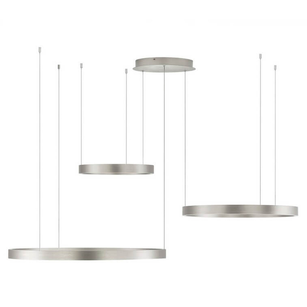 Pierścieniowa lampa wisząca BARI LE44316 LED 181W 3000K srebrna
