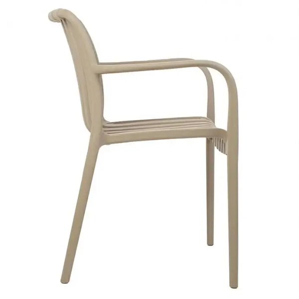 Krzesło na zewnątrz STRIPS KH1501100283 King Home minimalistyczne beżowe