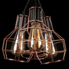 Salonowa lampa wisząca Carron AZ1660 Azzardo kaskada druciaki miedź