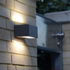 Kinkiet LAMPA ścienna GEMINI 5189113118 Lutec prostokątna OPRAWA metalowa LED 10W 3000K ogrodowa IP54 szara