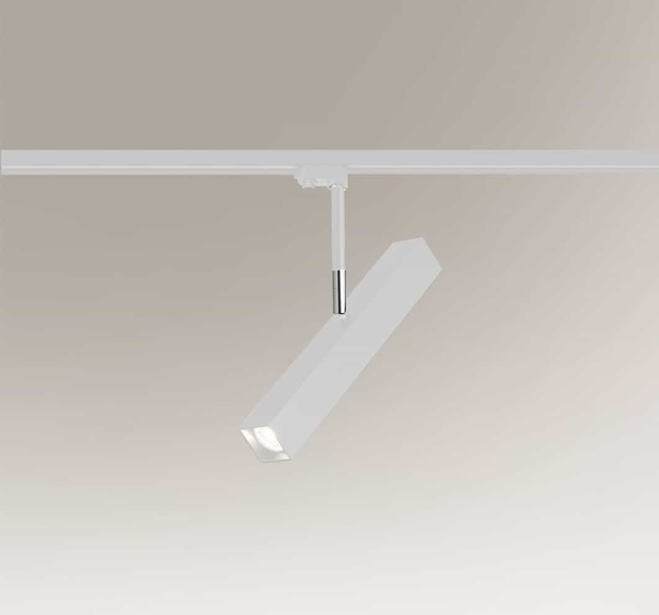 Plafon LAMPA sufitowa MITSUMA 7989 Shilo prostokątna OPRAWA metalowa do systemu szynowego biała