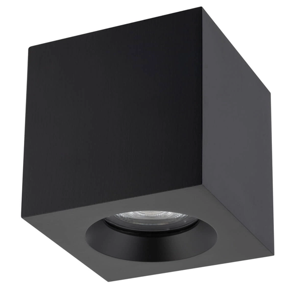 Punktowa sufitowa lampa Parana 10718 IP44 kwadrat łazienkowa czarna