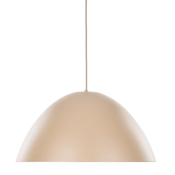 Wisząca lampa kopułowa Faro 10658 sypialniana metalowa beżowa