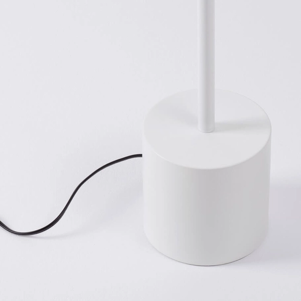 Stojąca lampa do gabinetu CORUNA LE44433 LED 33W 3000K metalowa biała