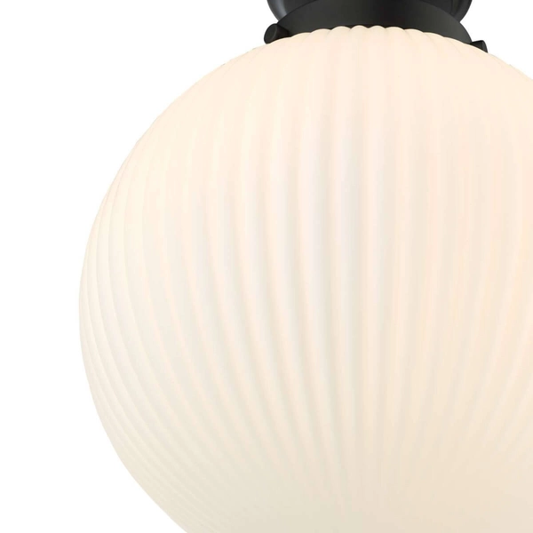 Sufitowa lampa łazienkowa Alrik ALR0122 IP44 kula czarny biały