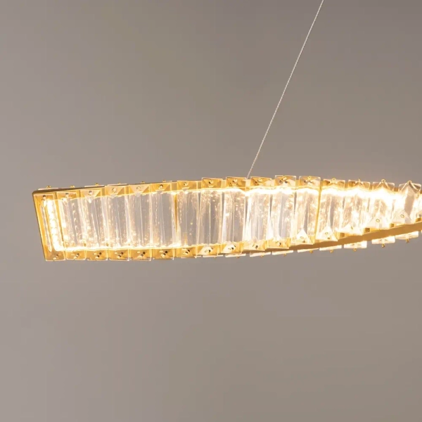 Kryształowa lampa wisząca Krone P097PL-L28BS3K LED 27W 3000K mosiądz