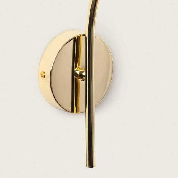 Przyścienny kinkiet do salonu Koloreno ABR-KOLOK-Z Abruzzo zielony złoty