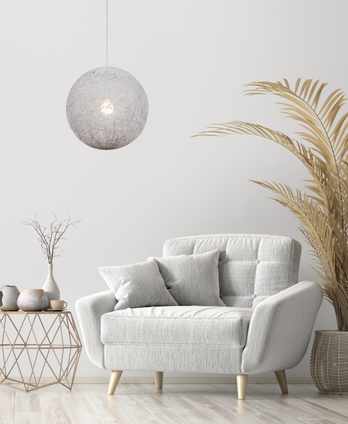 Wisząca lampa Caruba 31-26913 Candellux kula ball kulista biała