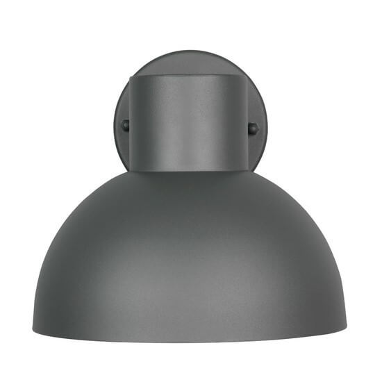 Kopułowa lampa ścienna ELBE 262360142 metalowa IP44 antracyt