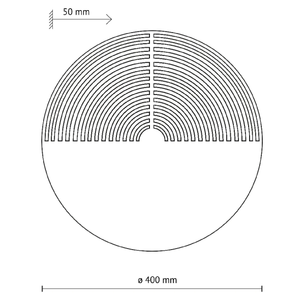 Ścienna lampa drewniana Lunar Wood 11015 okrągła ażurowa brązowa