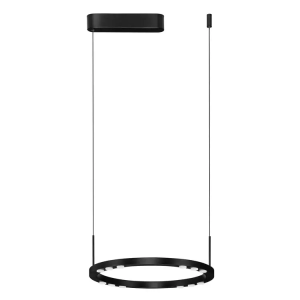 Pierścieniowa lampa wisząca CARENSO LE45405 LED 28W 3000K ring czarny