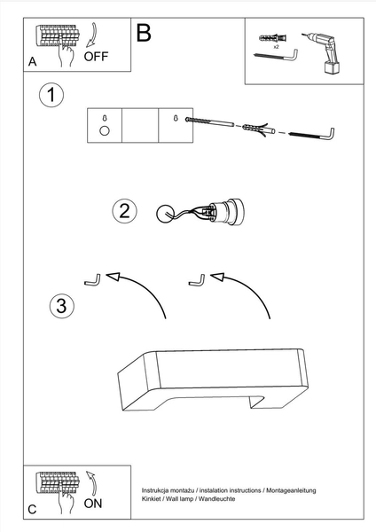 Kinkiet LAMPA ścienna SL.0034 OPRAWA ceramiczna biała