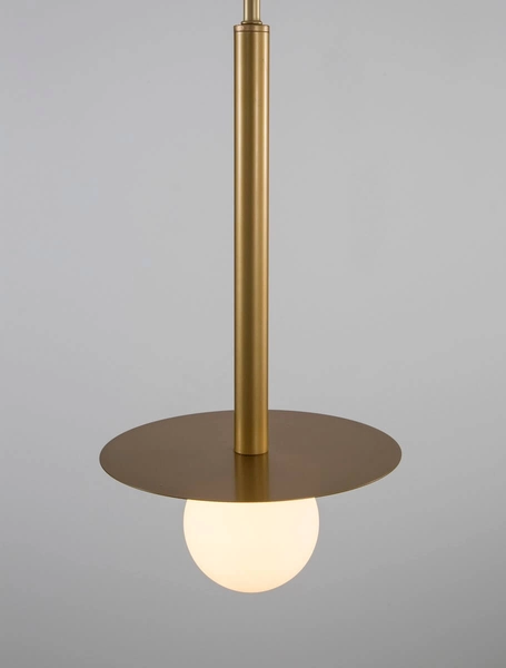 Lampa wisząca Art Deco URUAPAN LE42891 Luces Exclusivas kula do holu złota