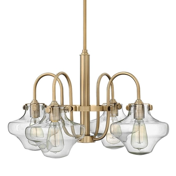 Żyrandol Congress HK-CONGRESS4-B-BC Hinkley przezroczysty karmelowy