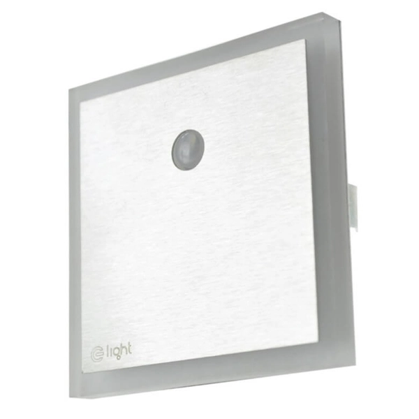 Schodowa lampa z czujnikiem Evo EKS1480 LED 0,6W 4000K biały srebrny