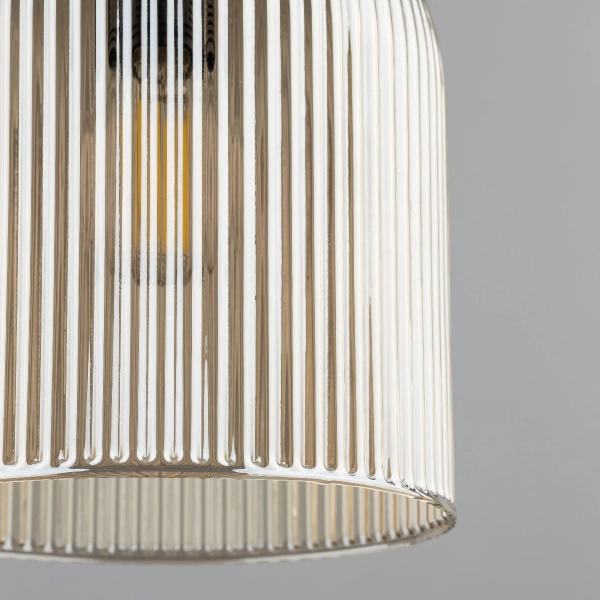 Nowoczesna wisząca lampa Sophia Green 11146 żebrowana zielona