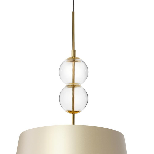 Szampańska lampa wisząca COCO 11105107 do jadalni nad stół abażur