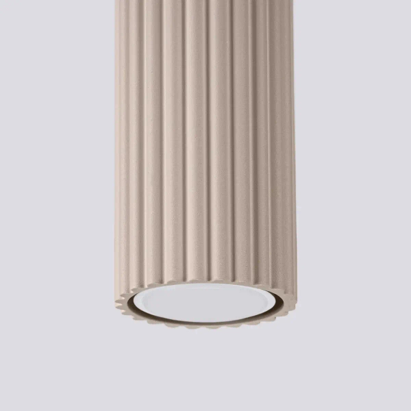 Ryflowana lampa sufitowa KARBON SL.1758 podłużna kaszmirowa