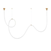 Lampa wisząca SNAKE MD1021-4 gold złota metal PVC LED 60W 3000K 4M wąż ledowy nowoczesna