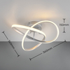 Przysufitowa lampa do salonu AZELRIA DL187-62101 LED 15W 3000K srebrny