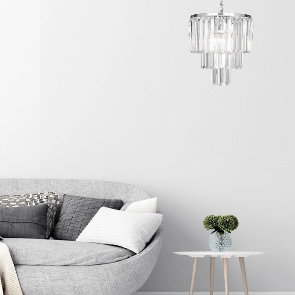 Zwis nad łóżko Amedeo 17106/3+1-CHR żyrandol chrom kryształowy