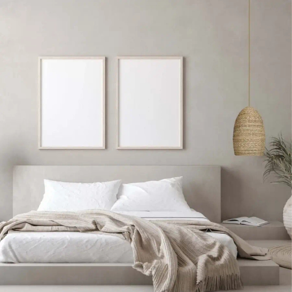 Rattanowa wisząca lampa 23195 do sypialni kopuła boho brązowy