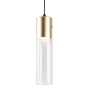 Pojedyncza lampa wisząca Ricky ML0845 Milagro sopel metalowy złoty czarny