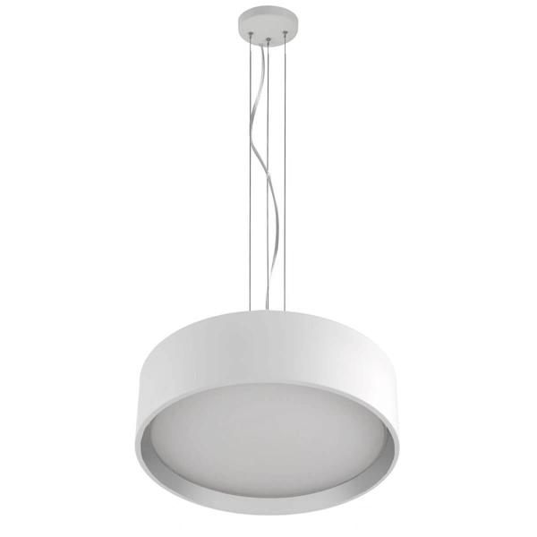 Lampa wisząca HUDSON LP-043/1P WH Light Prestige LED 36W 4000K metalowa oprawa zwis okrągły biały
