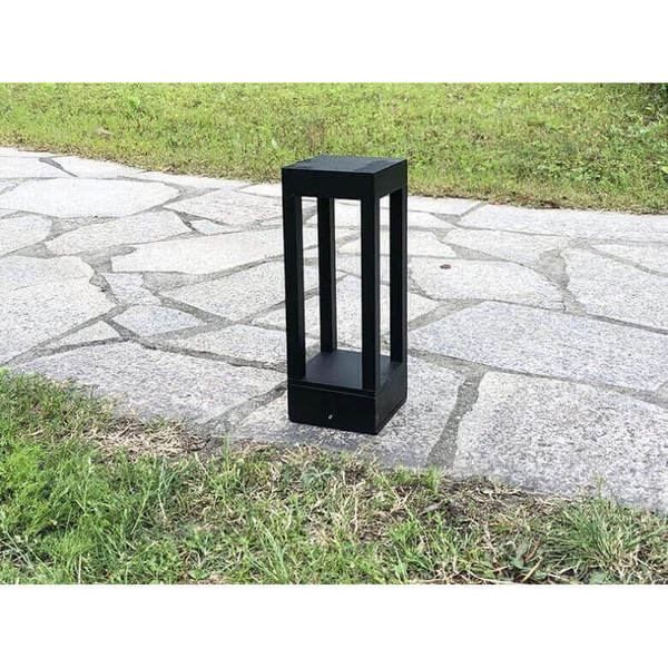 Stojąca lampa ogrodowa QUBE-GLQ200WW 5W metalowa LED 5W 3000K IP65 czarna
