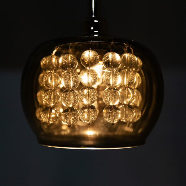 Lampa salonowa wisząca Crystal P0076-01A-F7HF Zumaline kryształowa złota