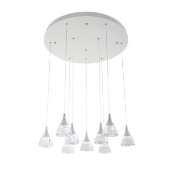 Wisząca kaskada pokojowa Dalmatia lampa LED 45W 3000K biała