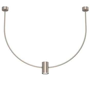 Wisząca lampa sypialniana No.C 5082 Shilo metalowa z regulacją 76cm platynowa