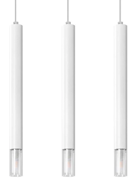 Wisząca lampa nowoczesna SL.0959 kaskada do jadalni biała