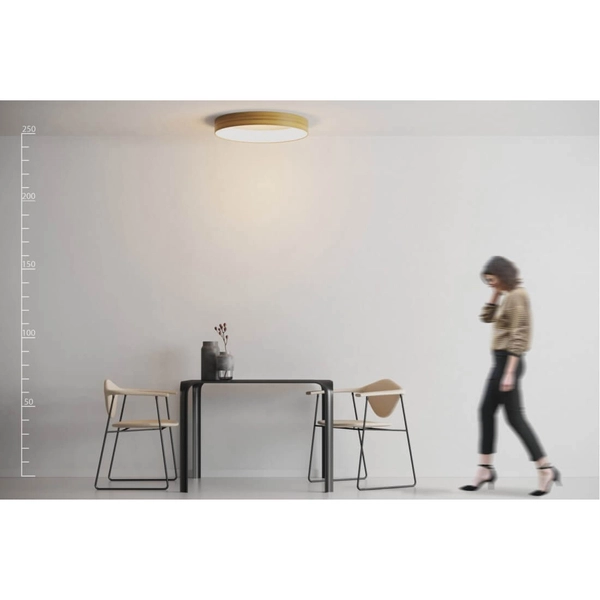 Przysufitowa lampa pierścieniowa SILVAM AZ2698 LED 42W 2900K drewniany