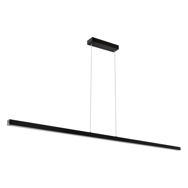 Liniowa lampa wisząca metalowa 1259 LED 21W 3000-6000K czarna