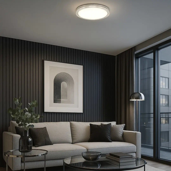 Okrągły plafon do jadalni Lago ML1841 LED 36W 4000K biały