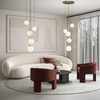 Wisząca lampa Basic Form MOD321PL-05G pięciopunktowa biała