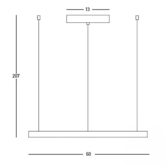 Cirle duża ledowa wisząca lampa 23032 LED 28W 3000K do sypialni złoty