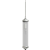 LAMPA wisząca Fiatto l Cromo Orlicki Design okrągła OPRAWA glamour ZWIS szklany chrom przezroczysty