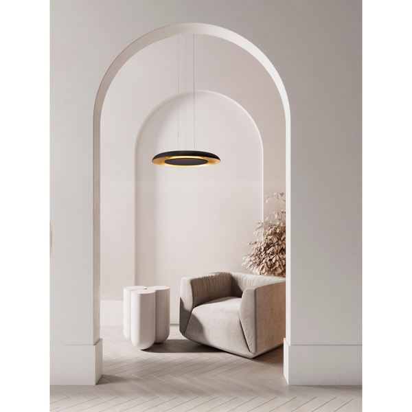 Wisząca lampa regulowana CAPINOTA LE44798 LED 38W 2700-4000K czarna złota