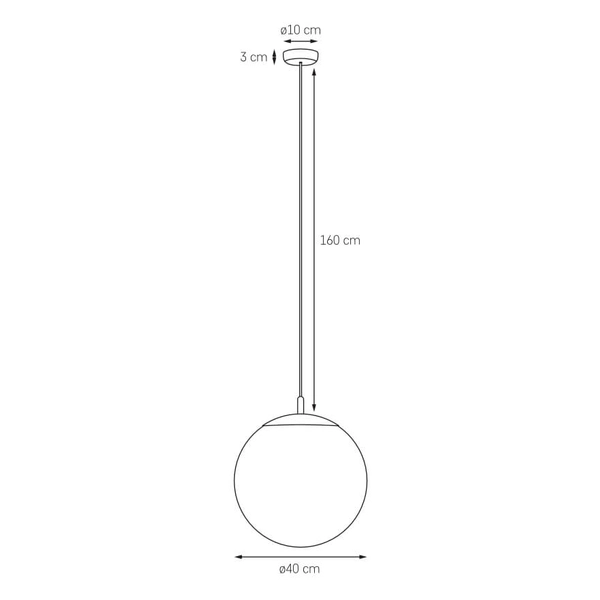 Minimalistyczna lampa wisząca ALUR 11150119 Kaspa do jadalni biała dąb