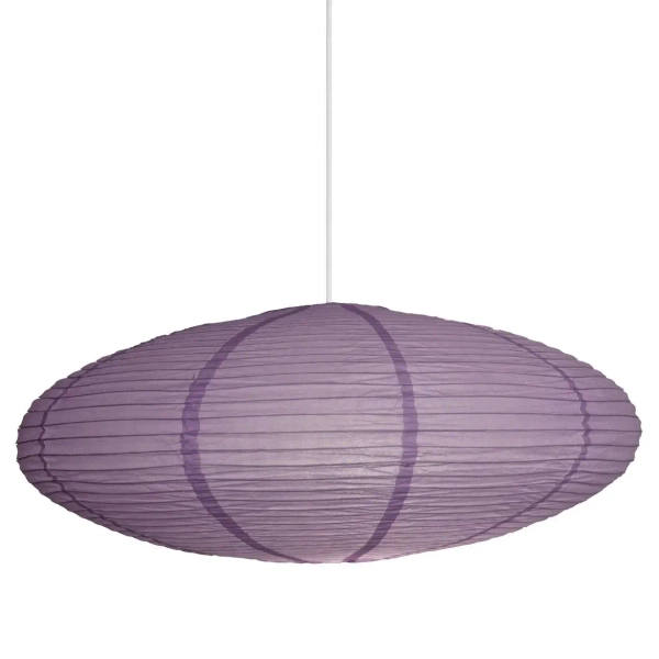 Papierowy klosz do lamp Villo 60 2213253207 owalny fioletowy