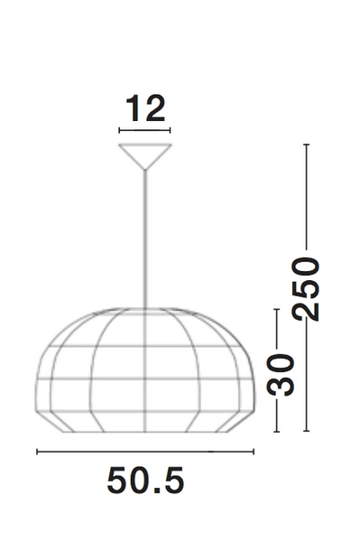 Wisząca lampa salonowa Oviedo nad stolik pleciona biała