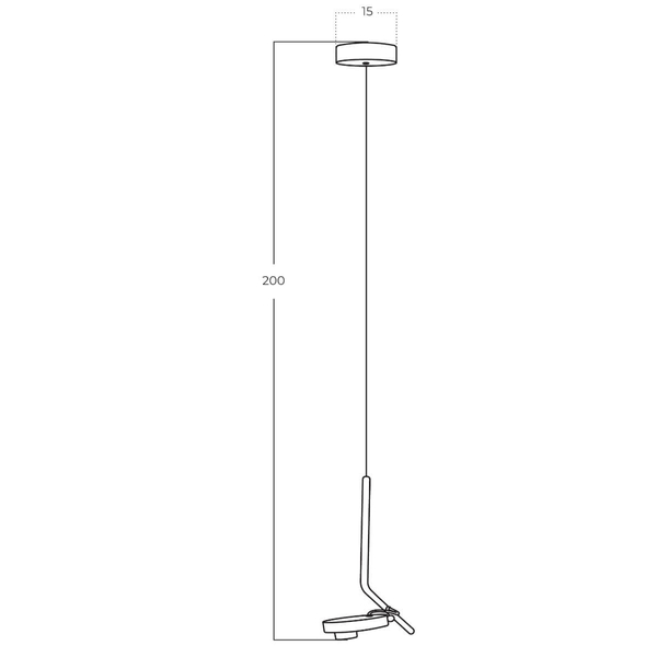 Zwisowa lampa ISEO AZ5634 Azzardo LED 7W 3000K do salonu metalowa czarna