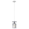 Kryształowa lampa wisząca 6791/1 8C kostka cube chrom