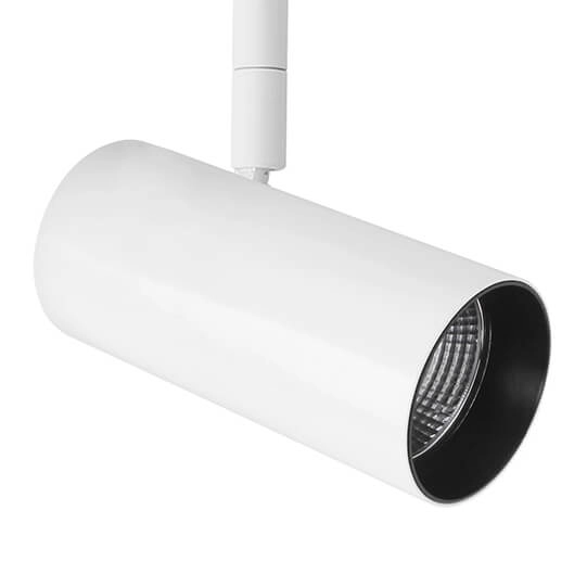 LAMPA sufitowa KANDEZ SA-2501+HT4-413A/WL-WW/70 Italux metalowa OPRAWA LED 25,5W 3000K do systemu szynowego 3-fazowego biała