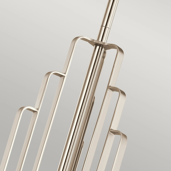 Wisząca lampa QN-KIMROSE6-PN w stylu Art Deco nikiel