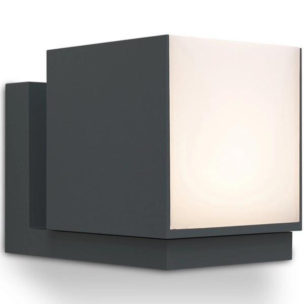 Elewacyjna LAMPA kinkiet CUBA 5193803012 Lutec kwadratowa OPRAWA metalowa LED 12W 3000K ścienna IP54 czarna